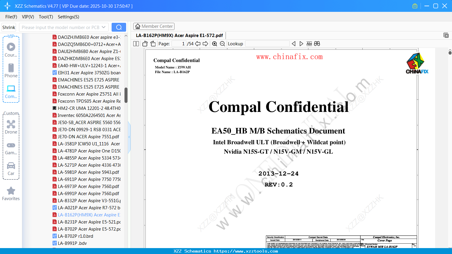 Laptop LA-B162P(HM9X) Acer Aspire E1-572